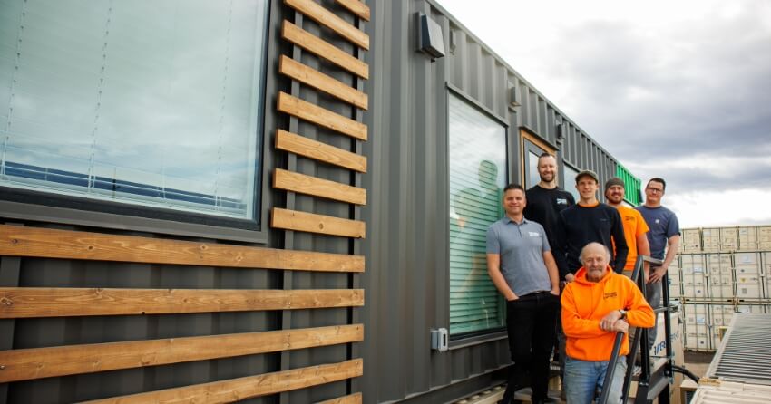 Shipping Container Office with the Secure-Rite Structures Team