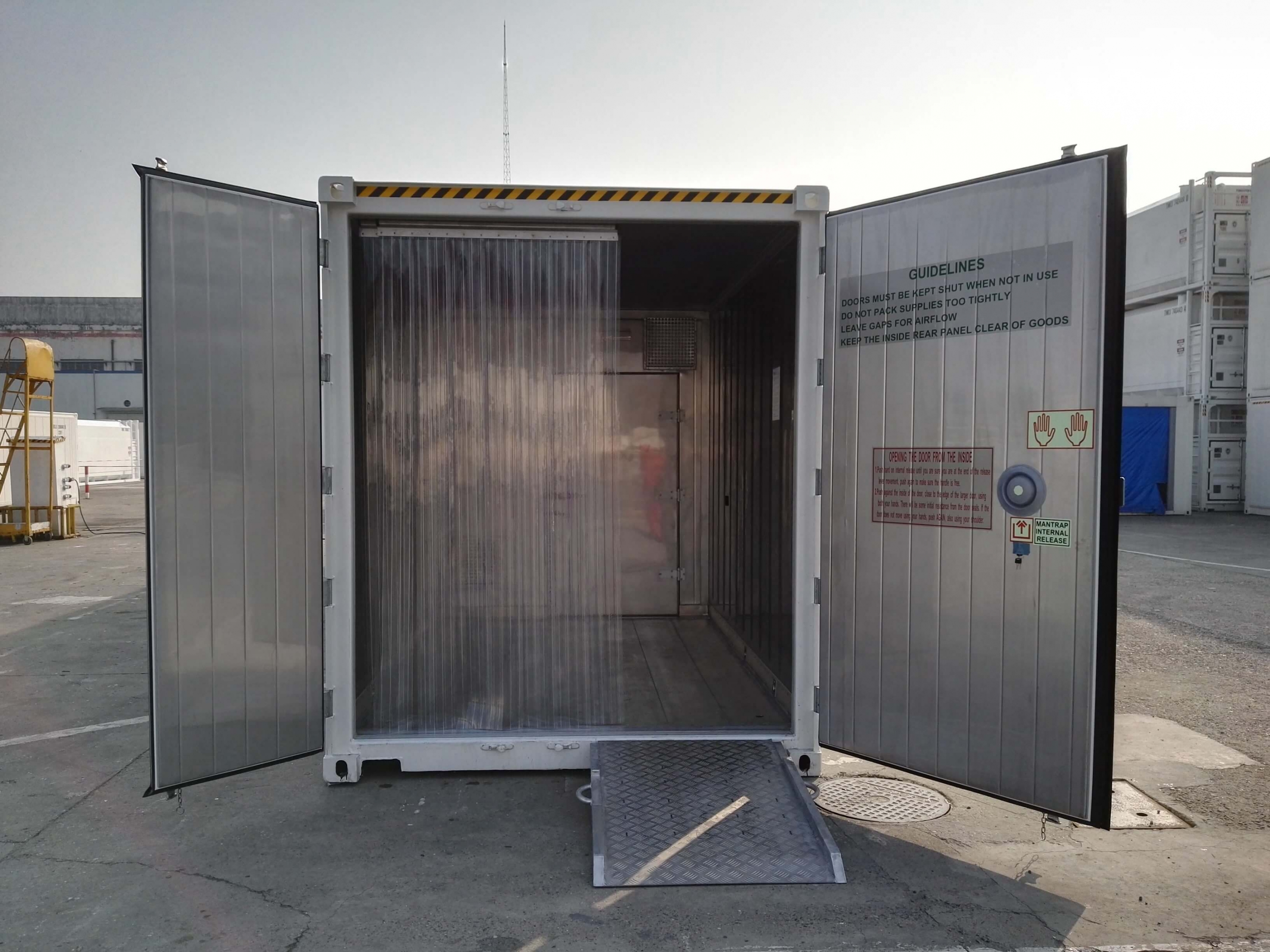 Shipping Container door open