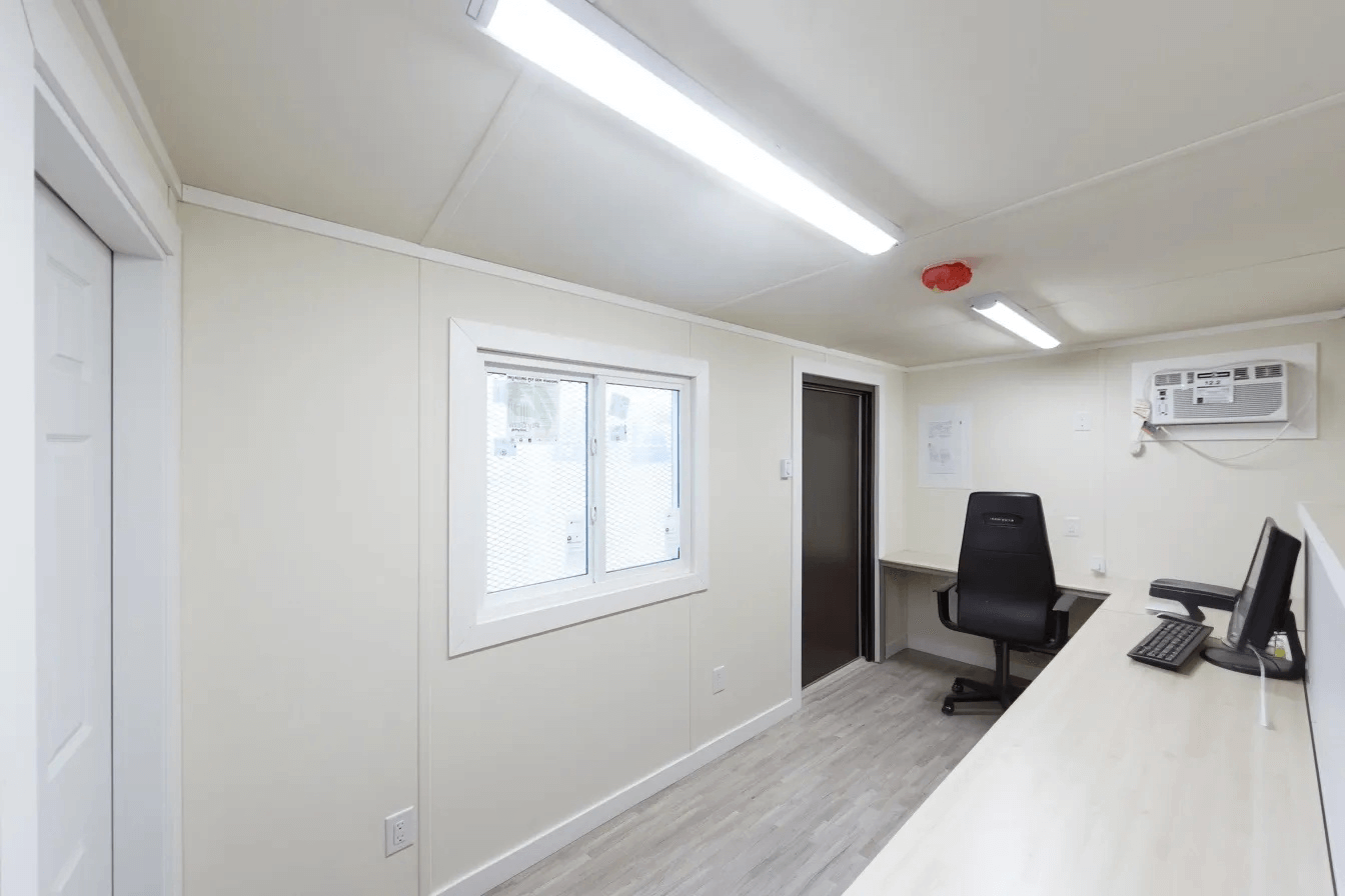 Interior of Shipping Container Mobile Office 