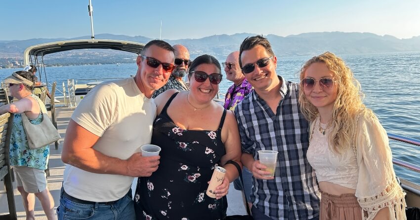 Boat Cruise with the Secure-Rite Kelowna Team